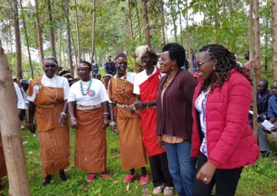 Stakeholders Baraza Sensitizing the Locals on the Importance of Tree Planting in Mt Elgon